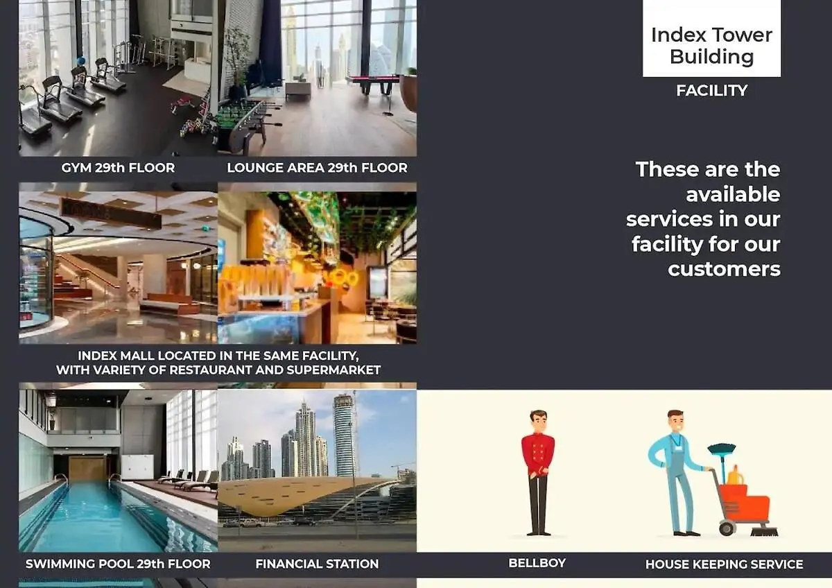 Apartament Index Tower - Premium Suites By Radiance Dubaj