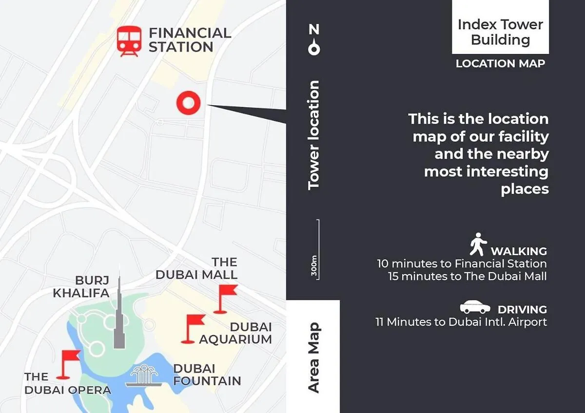 Index Tower - Premium Suites By Radiance Dubaj Zjednoczone Emiraty Arabskie